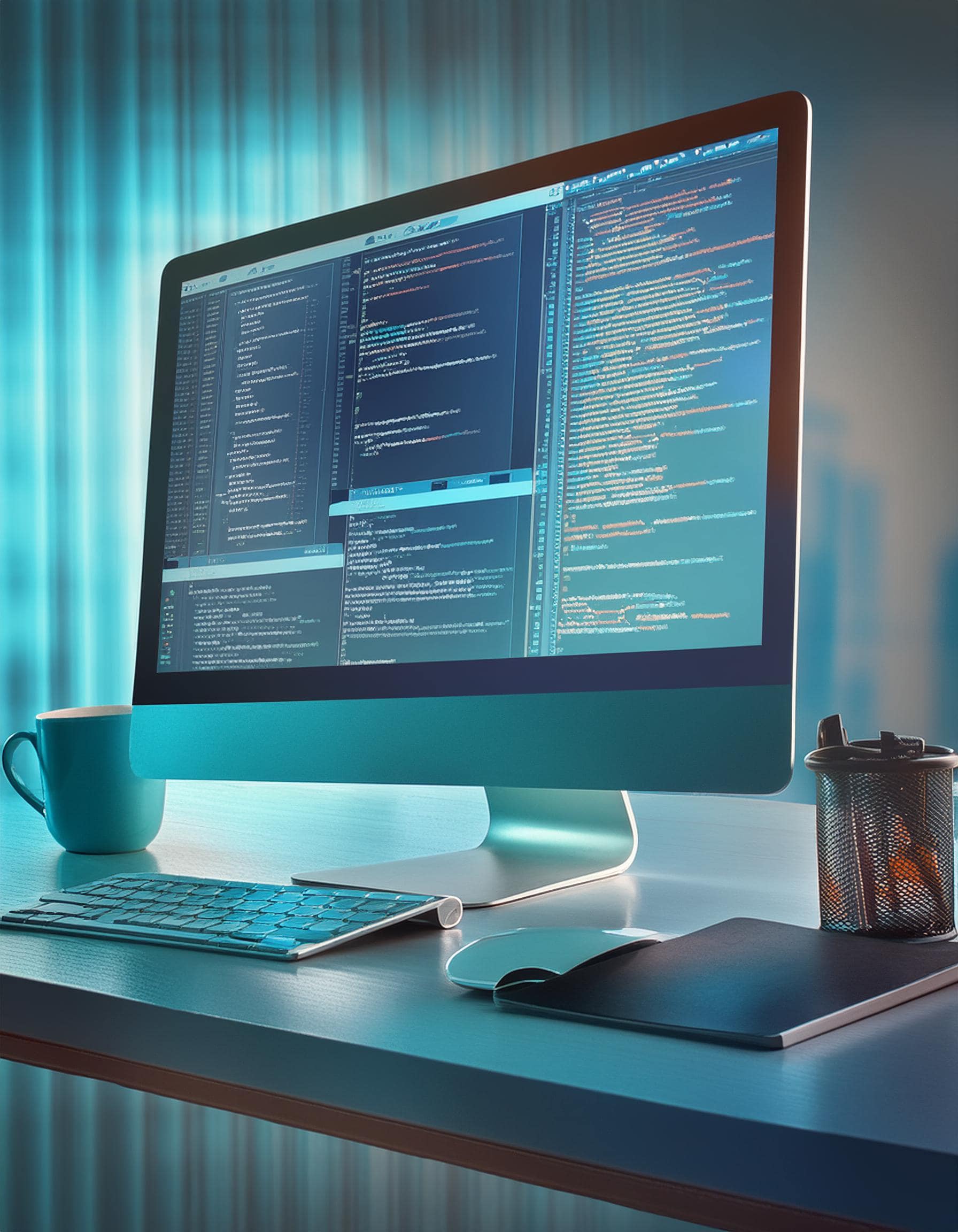 Computer mit Code